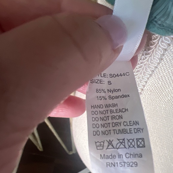 Envya Women’s Swim Bandeau Swim Top Seperate Green Size S - Picture 9 of 9